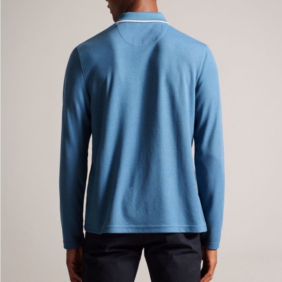 Ted Baker - Maste Long Sleeve Regular Polo Shirt in Size 4 - Picture 2 of 13